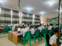 Matangkan Persiapan, Siswa Kelas 9 MTsN 12 Tanah Datar Ikuti Gladi TKA 2026