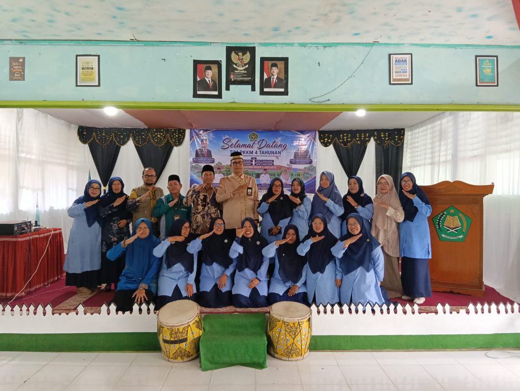 Tampil Memukau, Penilaian PKKM 4 Tahunan Kepala MTsN 12 Tanah Datar Sukses Digelar